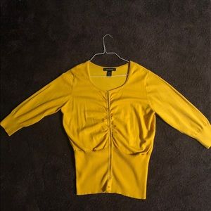 Ashley Stewart gold cardigan size 18/20